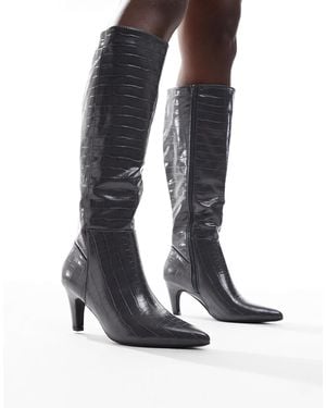 SEQWL – starburst – kniehohe stiefel - Weiß
