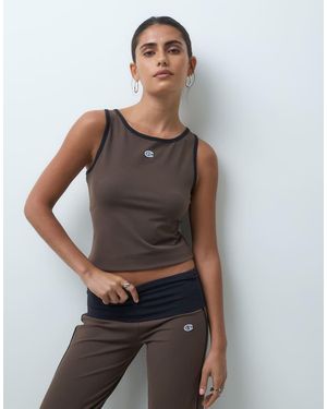Champion Future Memories Top De Tirantes Entallado En - Gris
