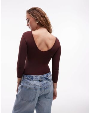 ARKET Supersoft Jersey Bodysuit With Four-way Stretch - Purple