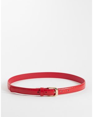 Mango Ceinture effet croco - Rouge