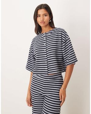 ASOS Supersoft Co-Ord Short Sleeve Top - Blue