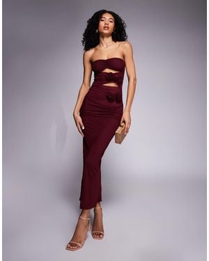 SIMMI Richmond Corsage Maxi Dress - Purple