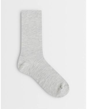 ASOS Geribbelde Sokken - Wit