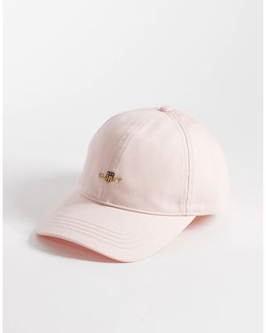 GANT – baseballkappe aus baumwoll-twill - Pink