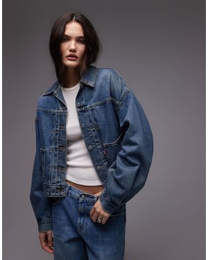 Levi's – truckerjacke aus denim - Blau