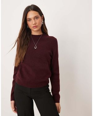 Mango Round Neck Jumper - Purple