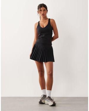 4505 – active – plissierter tennisrock - Natur