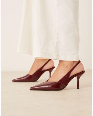 ASOS Sabrina Slingback Stiletto Heels - Natural