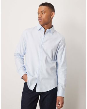 Abercrombie & Fitch – langärmliges anzughemd - Weiß