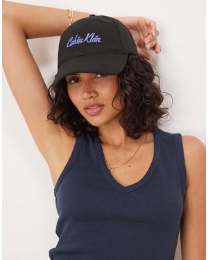 Calvin Klein Script Logo Cap - Blue