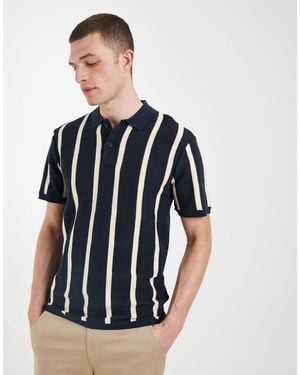 Blend 100% Cotton Regular Fit Knitted Polo - Blue
