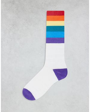 OOSC Rainbow road - chaussettes - Blanc