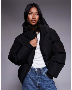 Good For Nothing Hooded Puffer Jacket - Blue