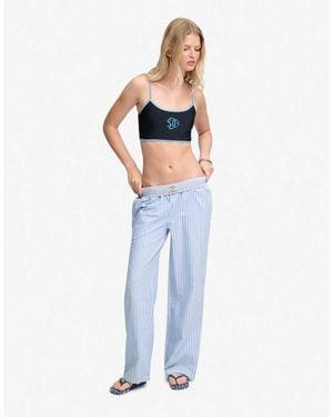 Superdry Contrast Bralette Bikini Top - Blue