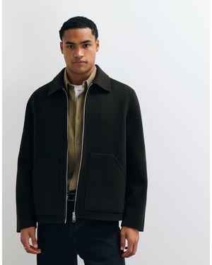 ARKET Double Layer Wool Blend Short Jacket - Black