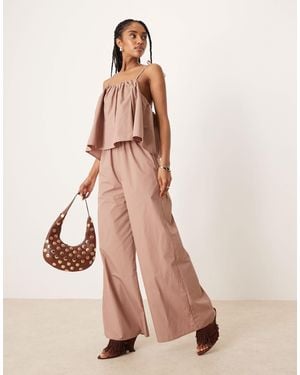 ASOS – zweilagiger multiway-jumpsuit - Natur
