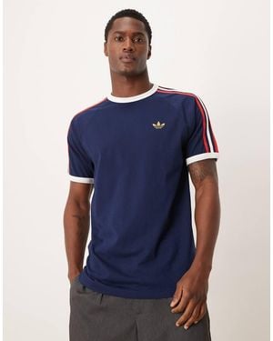 adidas Originals 3 Stripe T-Shirt - Blue