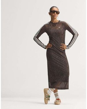 adidas Originals Snake Print Maxi Dress - Multicolour