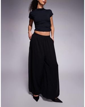 AFRM Rhinestone Full Trouser Pant - Blue