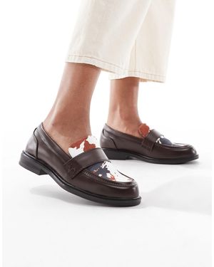 SEQWL Cadilliac Loafers With Contrast Detail - White