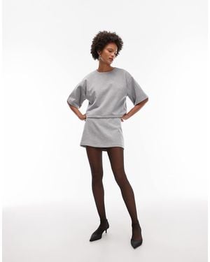 ASOS Co-Ord Brushed A-Line Skort - White