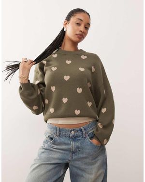 Noisy May Relaxed Knitted Jumper - Multicolour