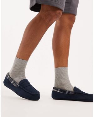 Threadbare – mokassin-hausschuhe - Blau
