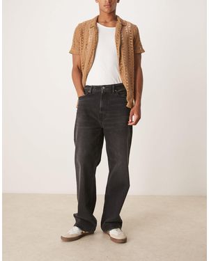 Abercrombie & Fitch Jean baggy à 5 poches - délavé - Neutre