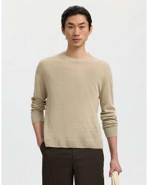 SELECTED Long Sleeved Shirt - Natural