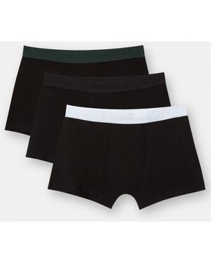 Pull&Bear 3 Pack Logo Boxers - Black