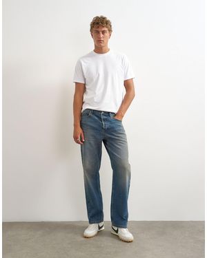 TOPMAN Rigid Straight Fit Jean With Tint - White