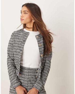 New Look Co-Ord Boucle Cardigan Jacket - Black