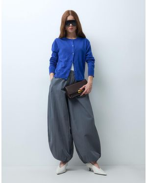 ASOS Asos design petite ballonhose aus baumwoll-nylon-mischgewebe - Blau