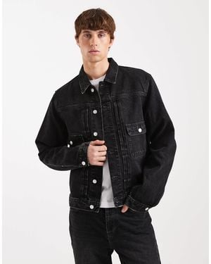 Tommy Hilfiger Pleated Denim Jacket - Black