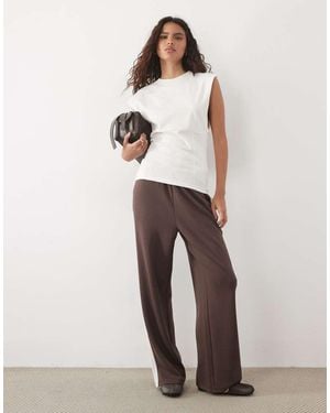 New Look Premium Side Stripe Jogger - Natural