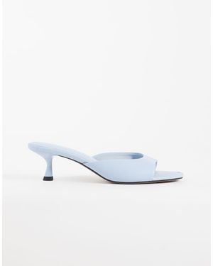 ASOS Mules Con Tacón Bajo En - Blanco