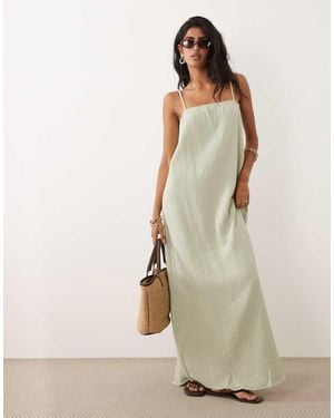 Jdy Mouwloze Maxi Jurk Van Kaasdoek - Naturel