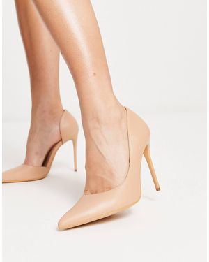 Truffle Collection – beige pumps mit stiletto-absatz - Weiß