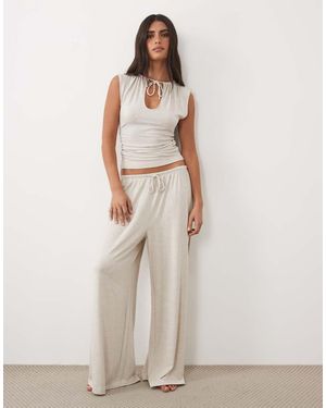 Gina Tricot Co-ord Lounge Trousers - Natural
