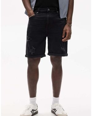Pull&Bear Pantaloncini Bermuda - Nero