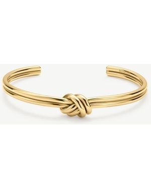 D.Louise Waterproof Knot Bangle – Tarnish-Free - Metallic