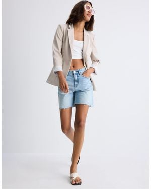 Stradivarius – slim-fit-blazer - Blau