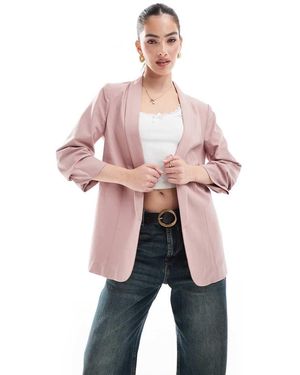 Pieces Blazer Met Gerimpelde Mouw - Roze