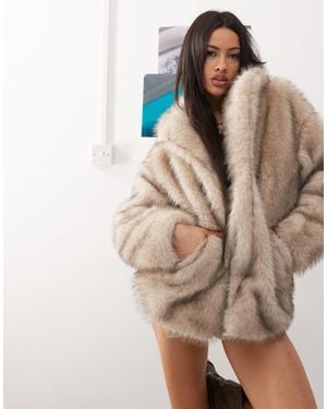 Princess Polly – kunstpelzjacke - Braun