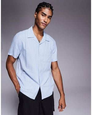 New Look – hemd aus leinenmix - Blau