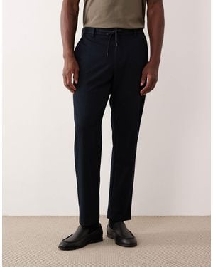 Mango Tie Waist Tailored Trouser - Black