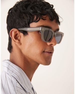 ASOS Premium Chunky Square Sunglasses - Brown