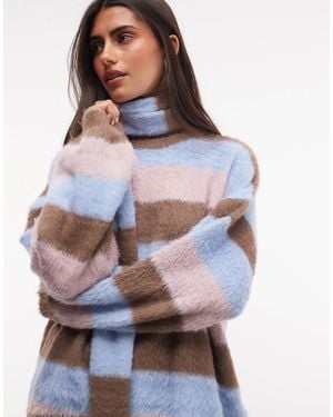 Daisy Street Chunky Sweater With Matching Scarf - Gray