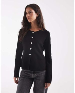 ONLY Vest Met Knoopdetails - Blauw