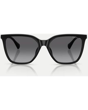 Ralph Gafas De Sol Cuadradas Polarizadas Con Lente Gris En - Negro